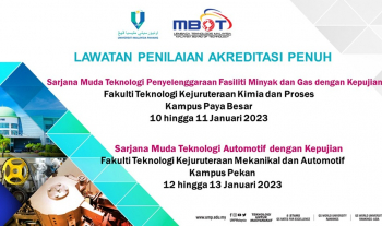 Lawatan Akredetasi MBOT FKKP Sarjana Muda Teknologi penyelenggaraan fasiliti minyak dan gas ke Perpustakaan UMP Gambang