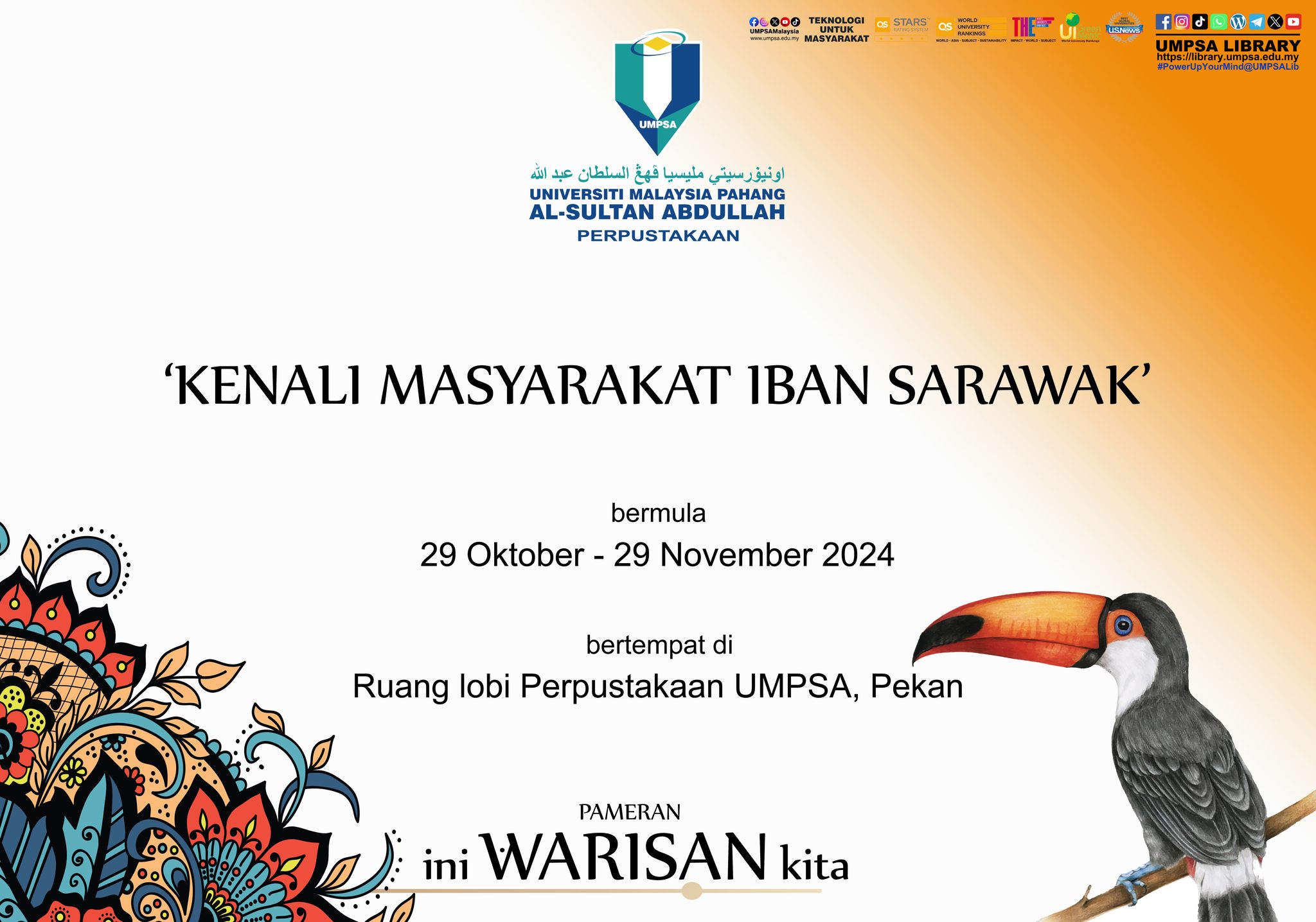 Pameran ini warisan kita: Kenali Masyarakat Iban Sarawak