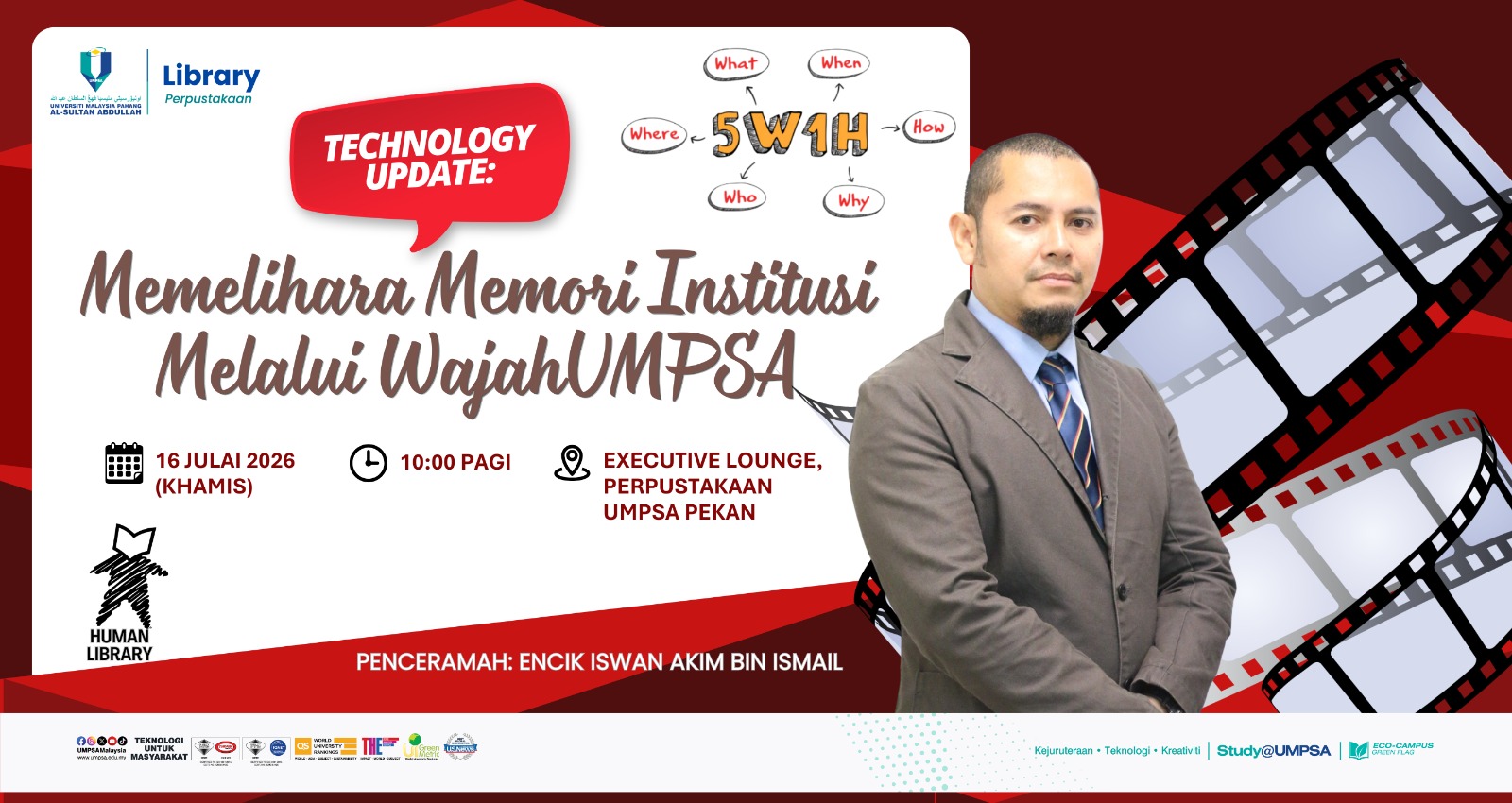 Technology Update: WajahUMPSA Perkasa Pendigitalan Khazanah Visual Universiti - 16 Jul 2026